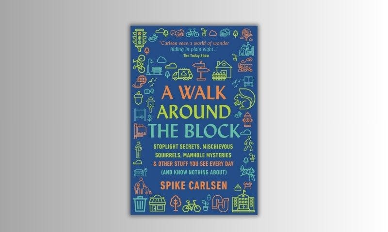 A book cover for a walk around the block.