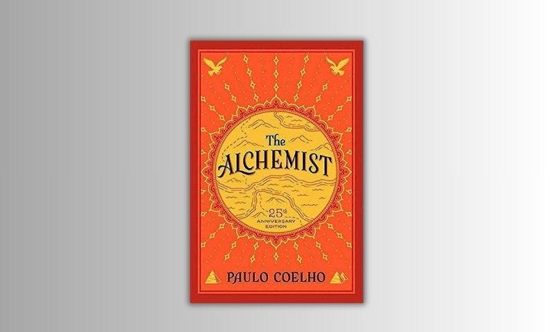 The alchemist book cover.