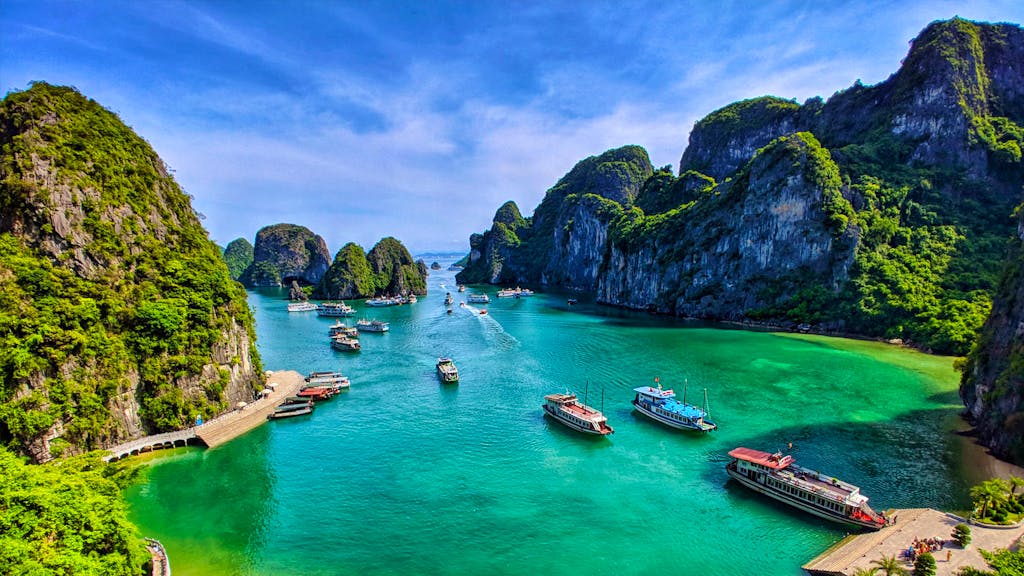 Discovering Ha Long Bay, a UNESCO World Heritage Site and hidden gem in Vietnam in Asia