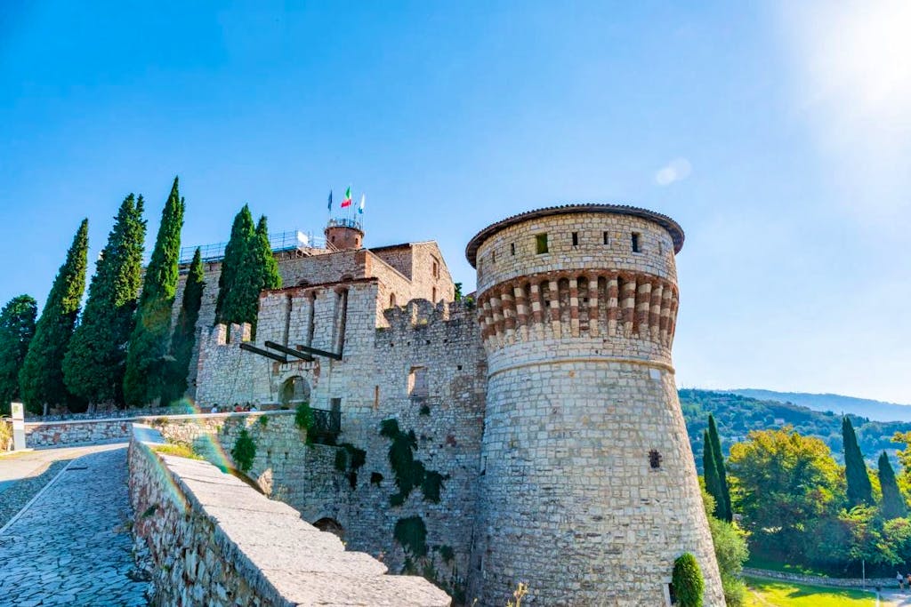 Enjoy a UNESCO World Heritage and archaeological site tour in Brescia that includes Castello de Brescia, an age-old castle in Europe