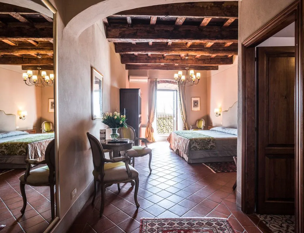 Enjoy an overnight stay with quality accommodations at the Palazzo Leopoldo Dimora Storica & Spa in Radda, Italy, Europe