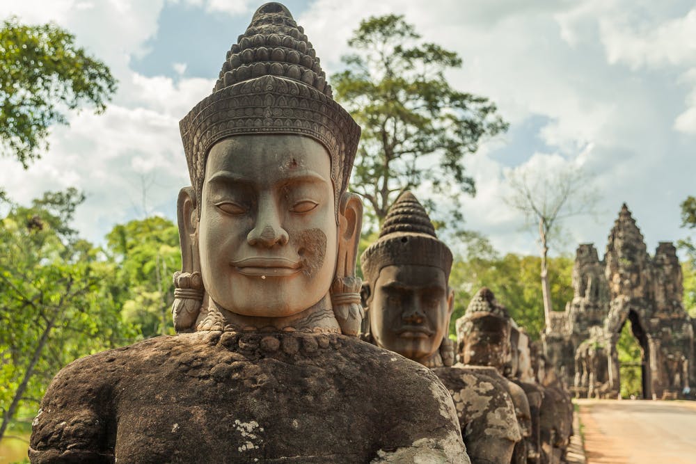 Exploring one of the UNESCO World Heritage sites of Asia, Angkor Wat in Cambodia