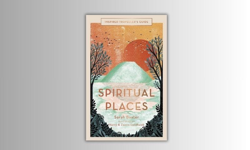 A poster with the words spiritual places on it.