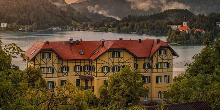 Stay overnight at the local Hotel Triglav near Lake Bled in Slovenia