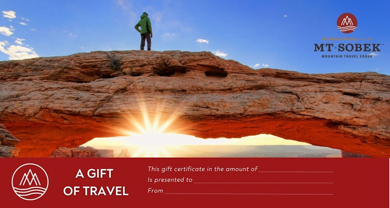 Gift certificate after you refer a friend with Mountain Travel Sobek