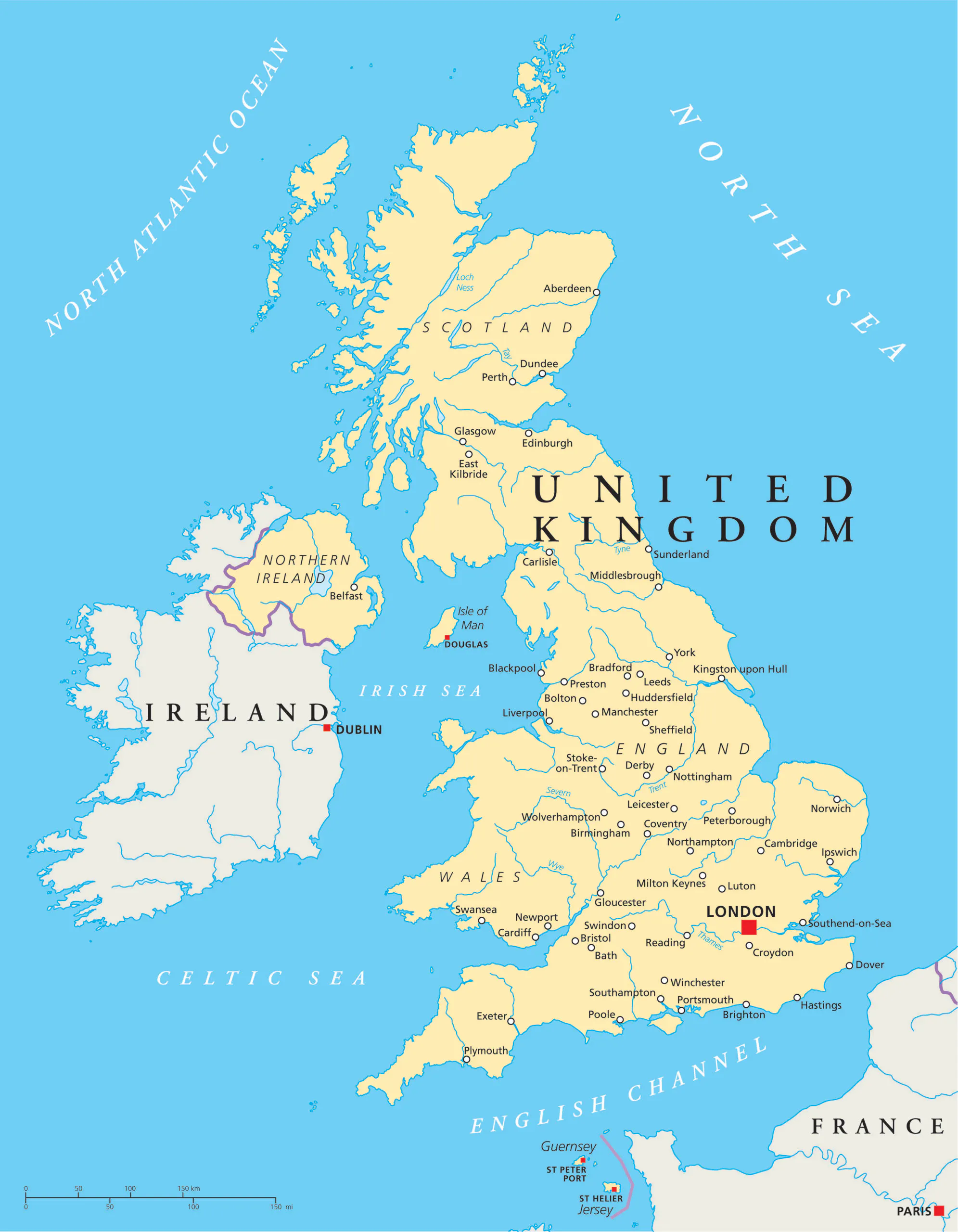 Map of England