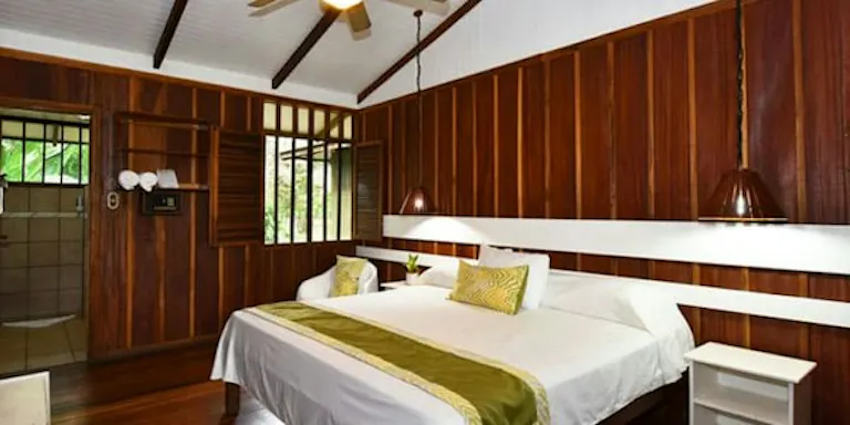 Staying overnight at local accommodation, Mawamba Lodge, in Tortuguero National Park in Costa Rica in South America