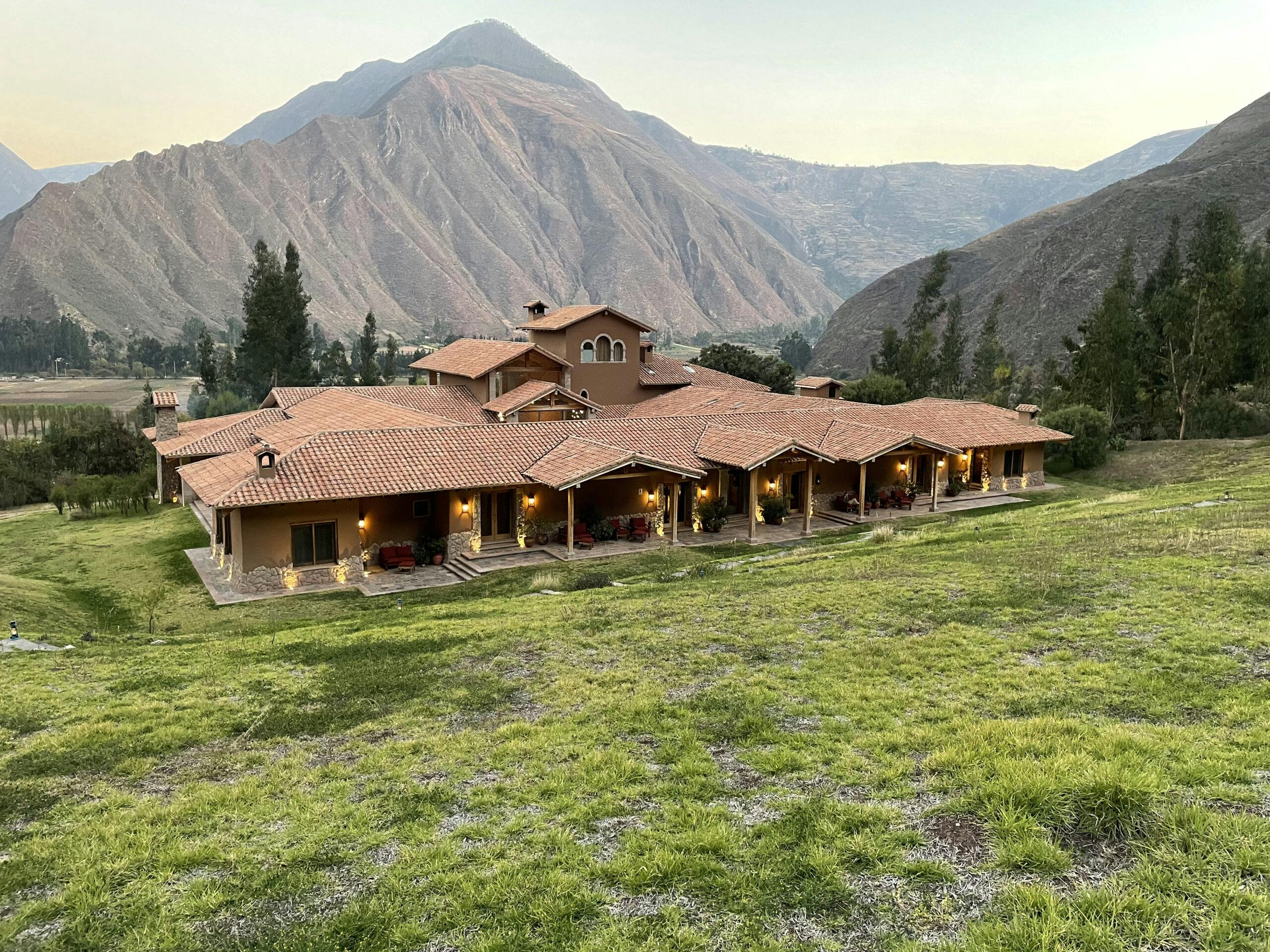 stay at the Inkaterra Hacienda which is along the Sacred Valley trail to Machu Picchu in Chile, South America