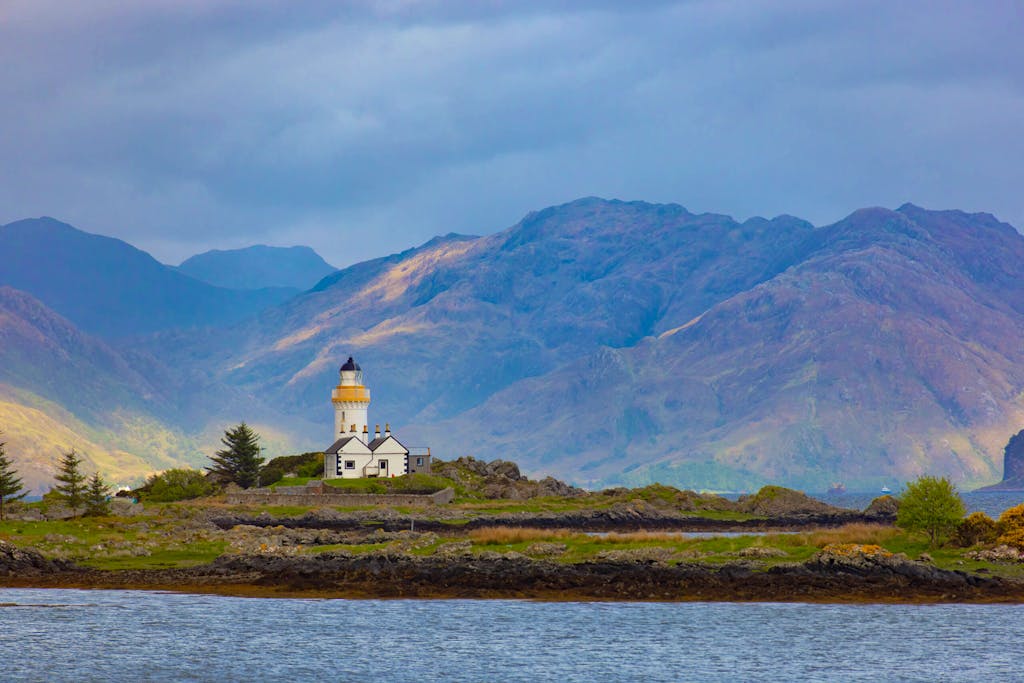 hiking near scenic trails with water and lighthouse views in Scotland, Europe