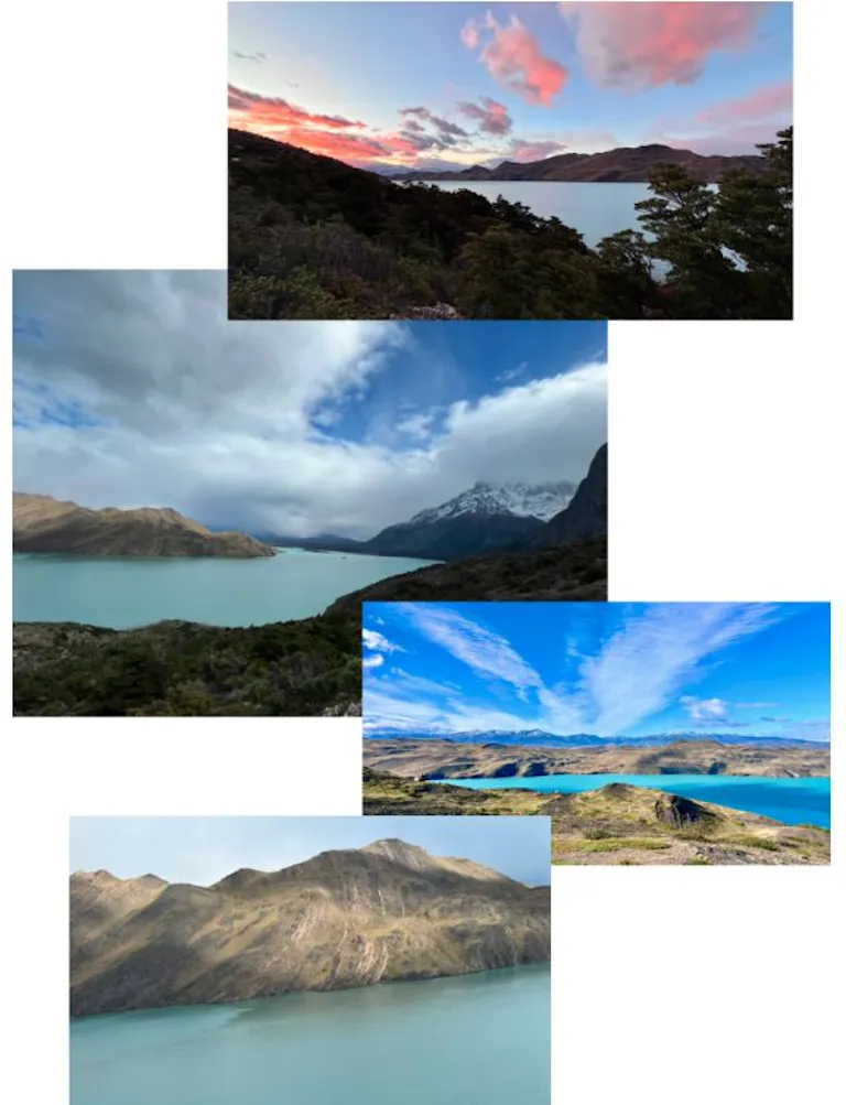 Strong winds in Patagonia during group hiking trip