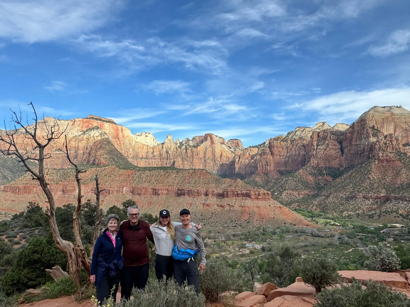 family of four going on a Utah mighty five national park tour