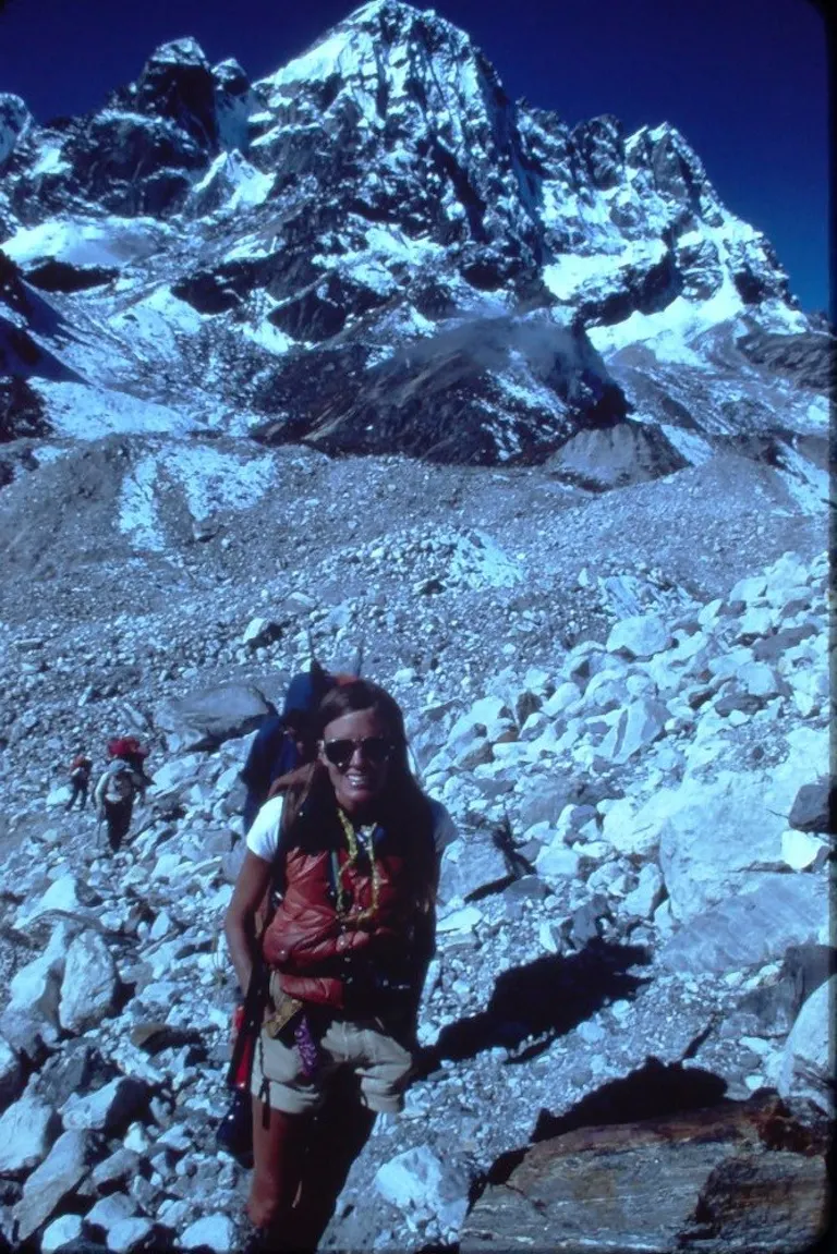 glacial wilderness in the himalayas in 1977