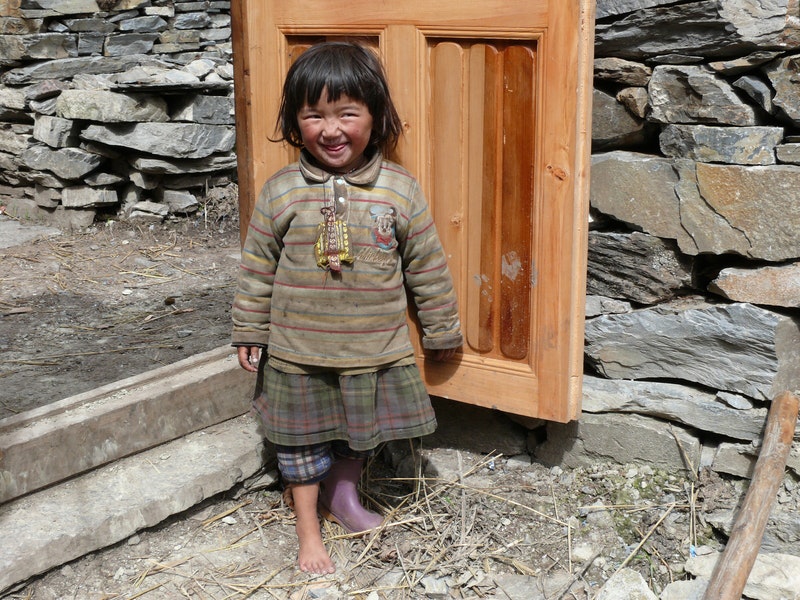 Nepalese children in local villages