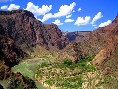 Colorado River near the Phantom Ranch in Grand Canyon National Park, Arizona, USA