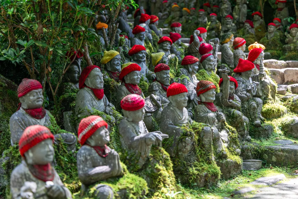 Shikoku Pilgrimage trail with forests, temples, and cultural influences