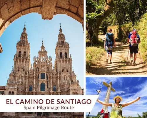 pilgrimage route for el camino de santiago in spain