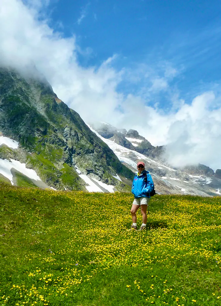 Leo Lebon in Mont Blanc in the Alps in Europe