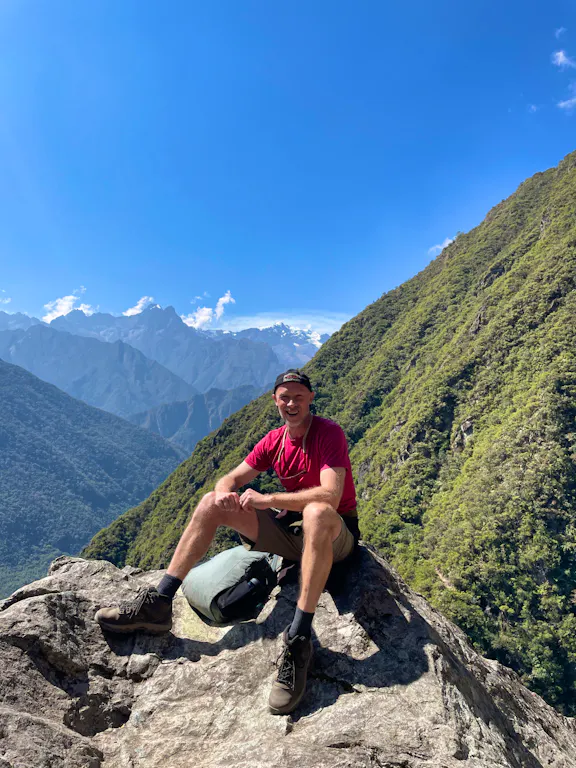 Lou in inca trail to machu picchu