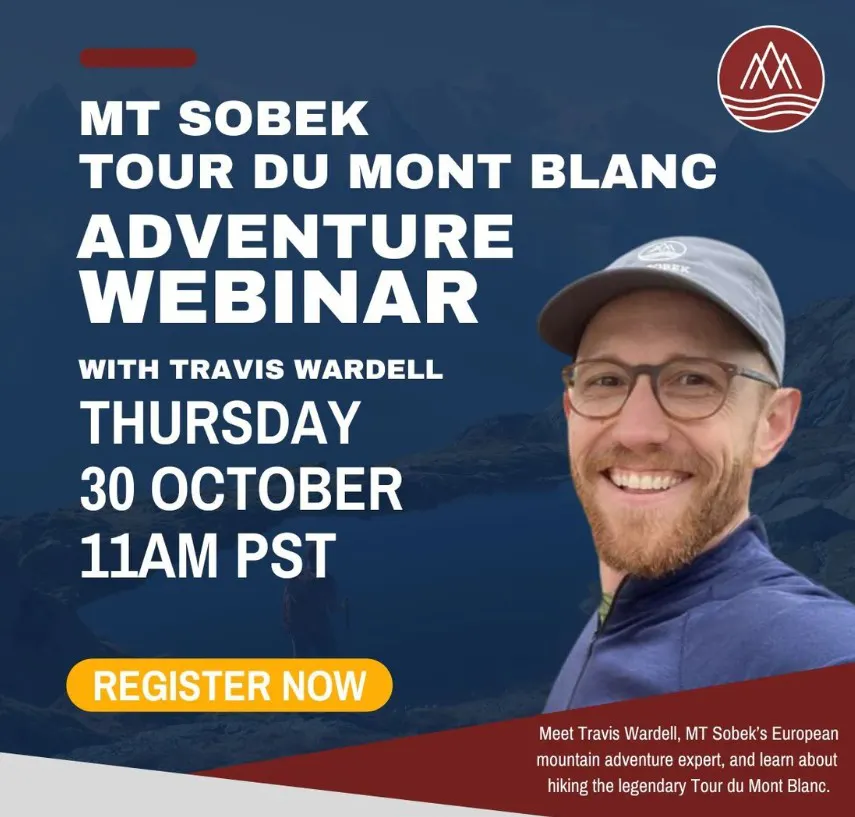 mt sobek tour du mont blanc webinar cover image