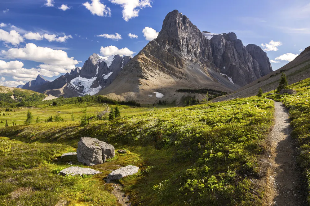hiking the eiffel trail on a hiking tour in canada