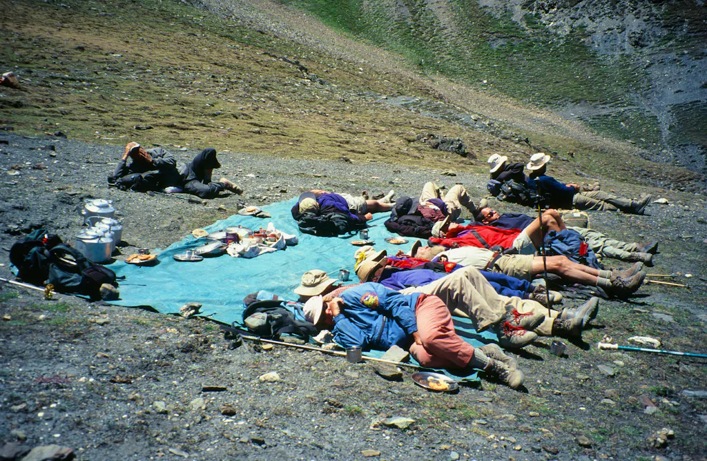 resting at Lukla