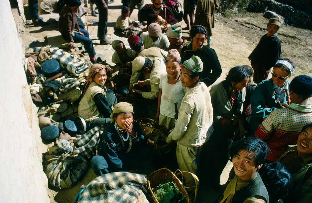 Market day in Namche Bazaar