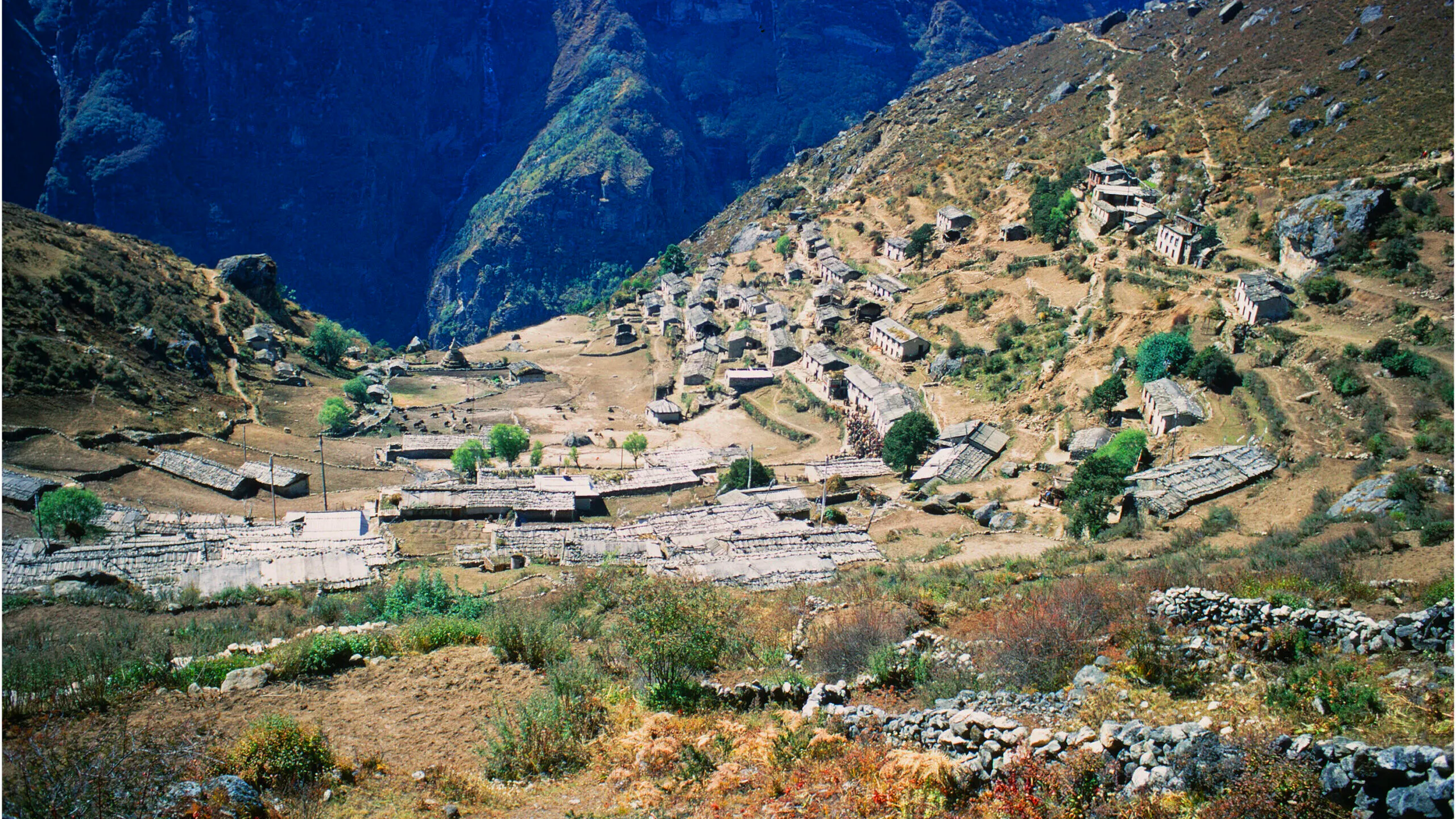 Namche bazaar in 1971
