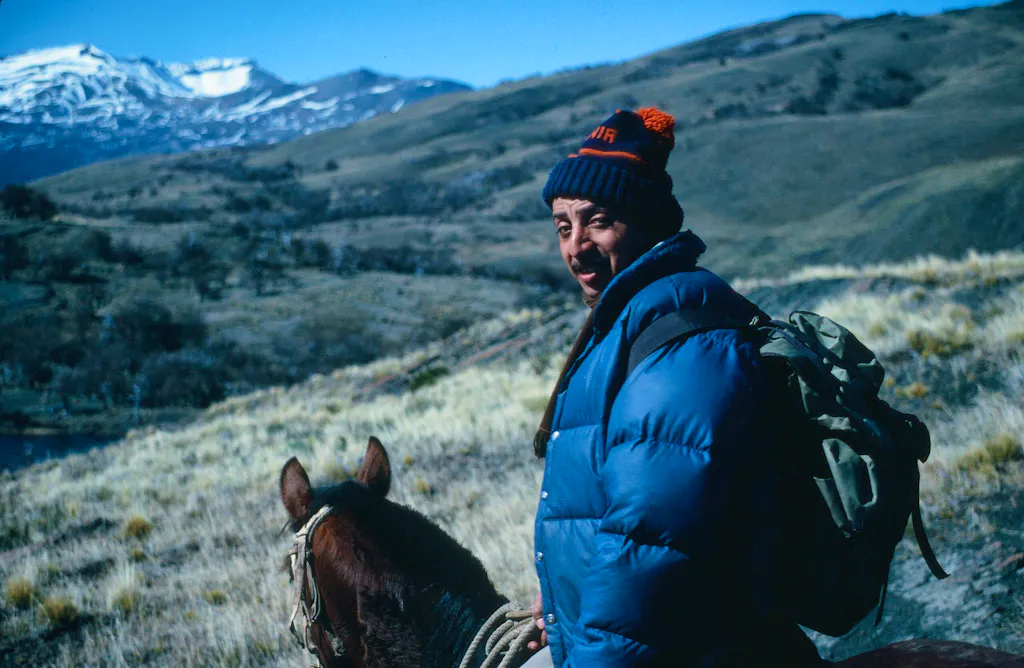 pepe alarcon, head guide of park and horse breeder in patagonia