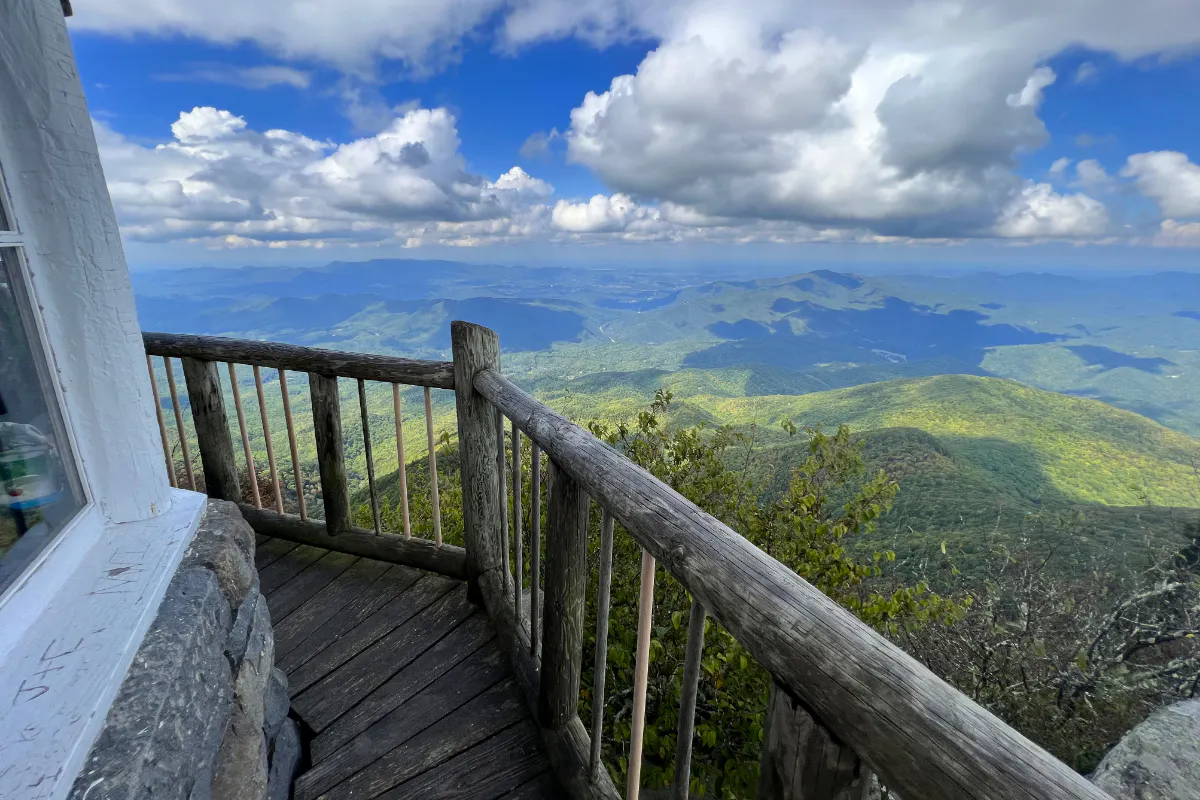 View of the Smoky Mountains from a fire tower