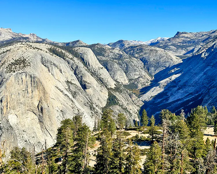 Granite canyon in Yosemite National Park