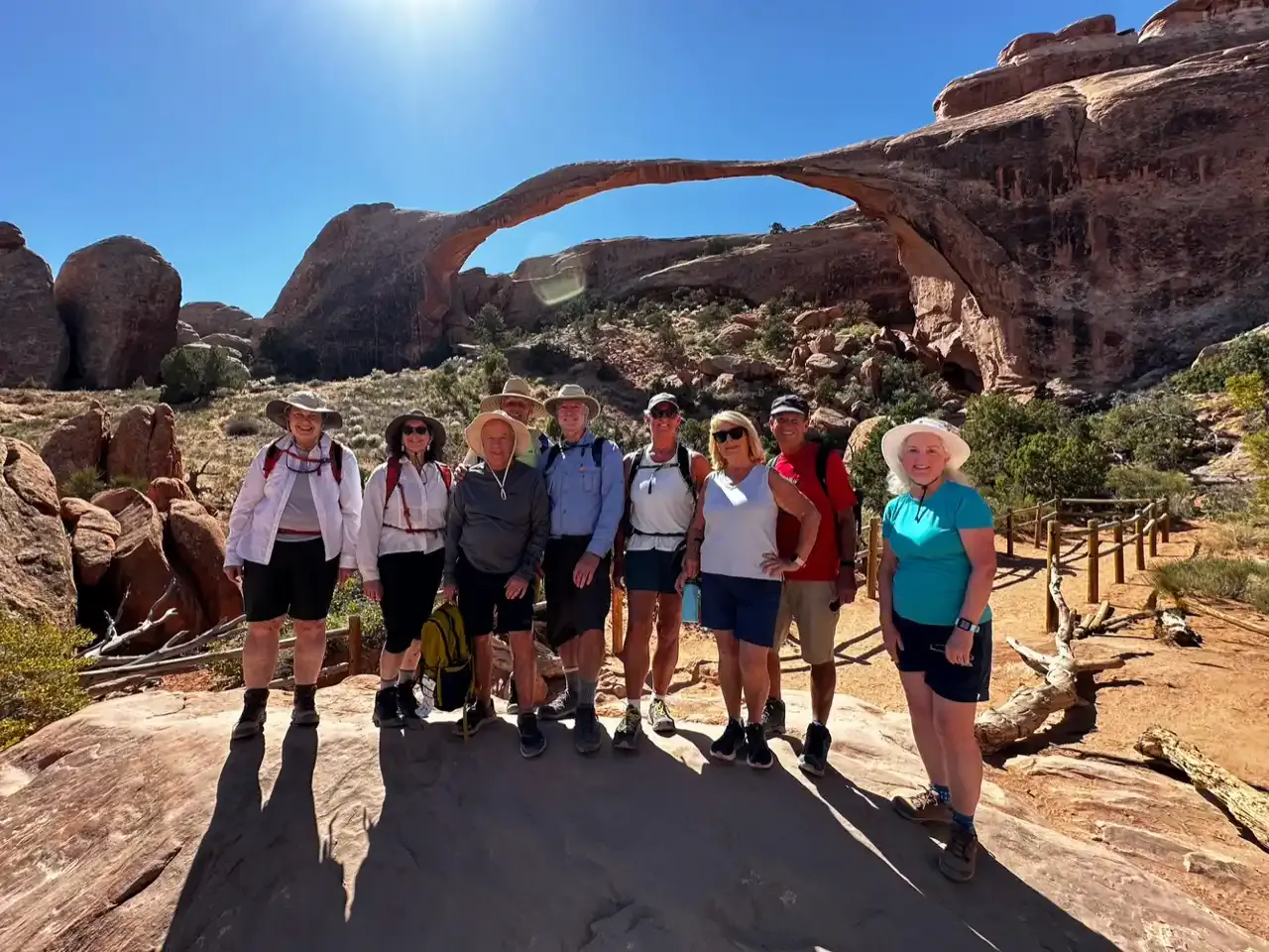 MT Sobek travelers exploring trails in southern utah
