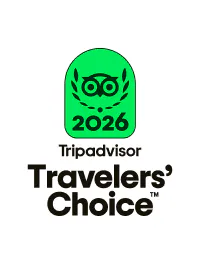 Tripadvisor Travelers’ Choice 2026 awards logo featuring an owl icon inside a green badge above the text.