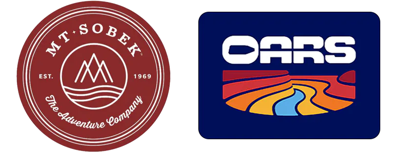 Mountain Travel Sobek and OARS partnership with both logos