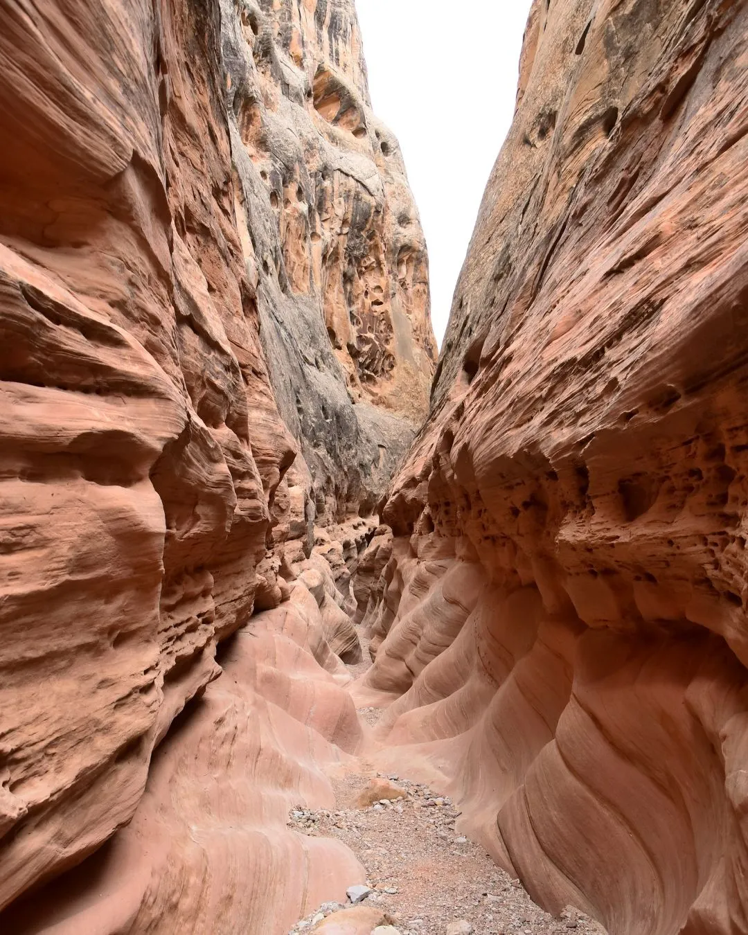 hike into the Little Wild Horse Canyon slot canyon in Utah