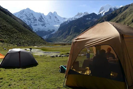 MT Sobek Camp Cordillera Huayhuash