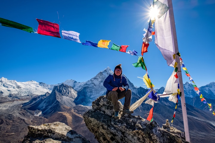 base camp man - Nepal Everest Base Camp Trek