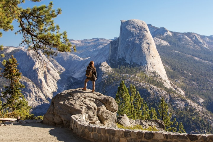 glacier point - California Yosemite National Park Hiking Adventure