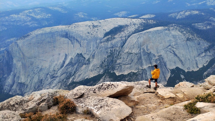 overlook - California Yosemite National Park Hiking Adventure