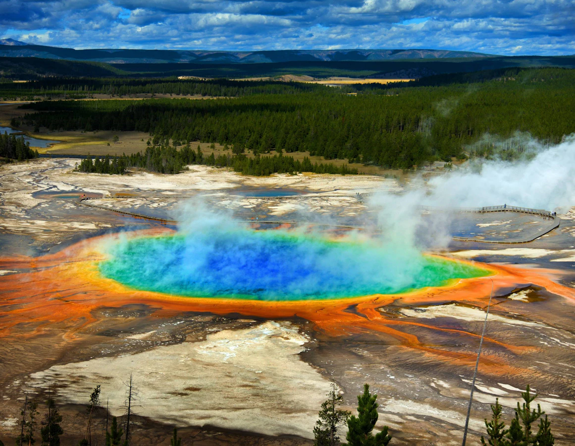 Wyoming Yellowstone National Park Hiking